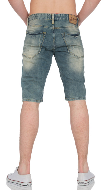 Capri-driekwarts-jeans blauw